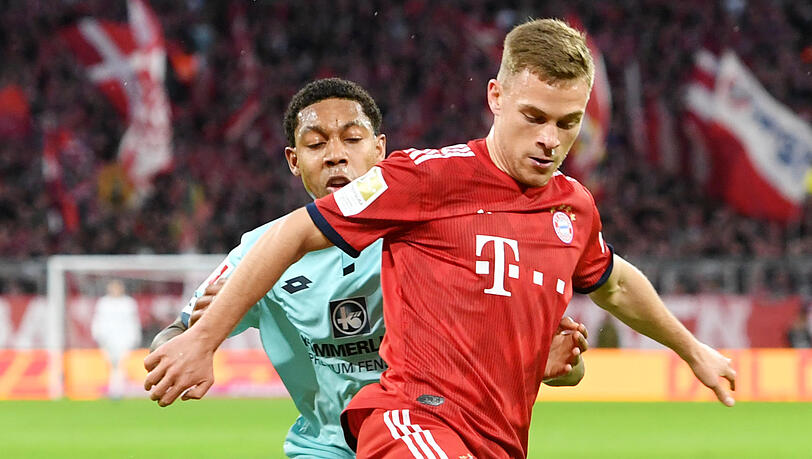 Geht beim FC Bayern voran: Joshua Kimmich (re.).
