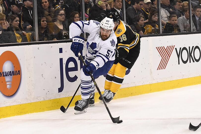 Zwölf Einsätze in der NHL für die Toronto Maple Leafs: Andrew MacWilliam (l.).