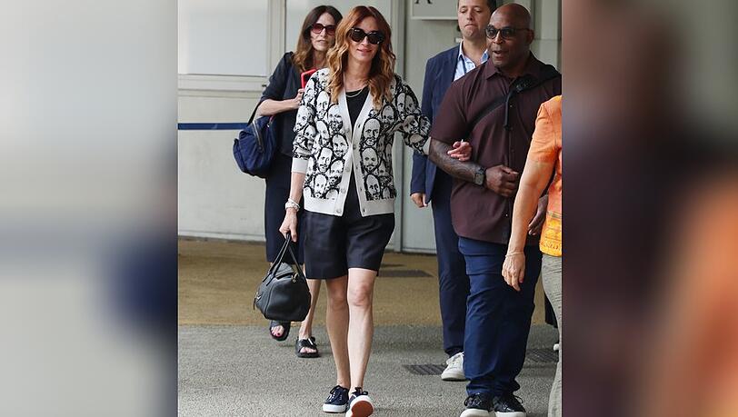 Julia Roberts bei ihrer Ankunft in Venedig.
