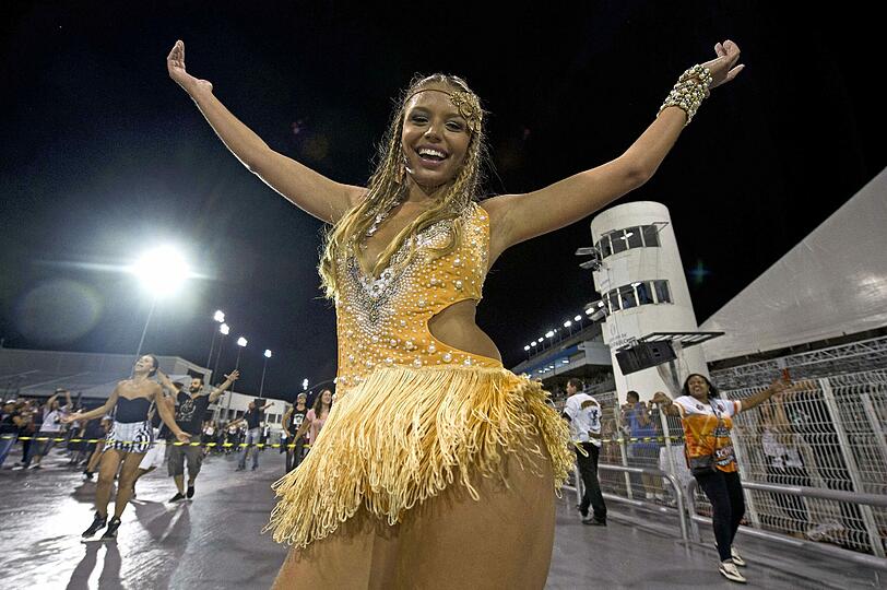 Auch in der brasilianischen Stadt Sao Paulo bereitet sich alles auf das große Sambodromo vor.
