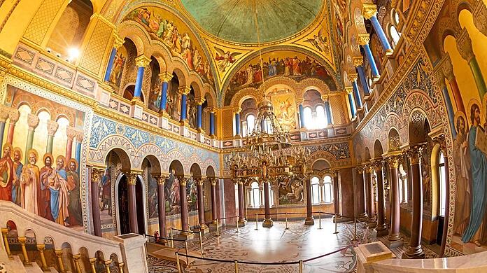 Der Thronsaal im Schloss Neuschwanstein.