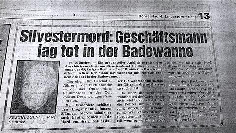 Am 4. Januar 1979 berichtete die Abendzeitung über den Mord in Giesing.