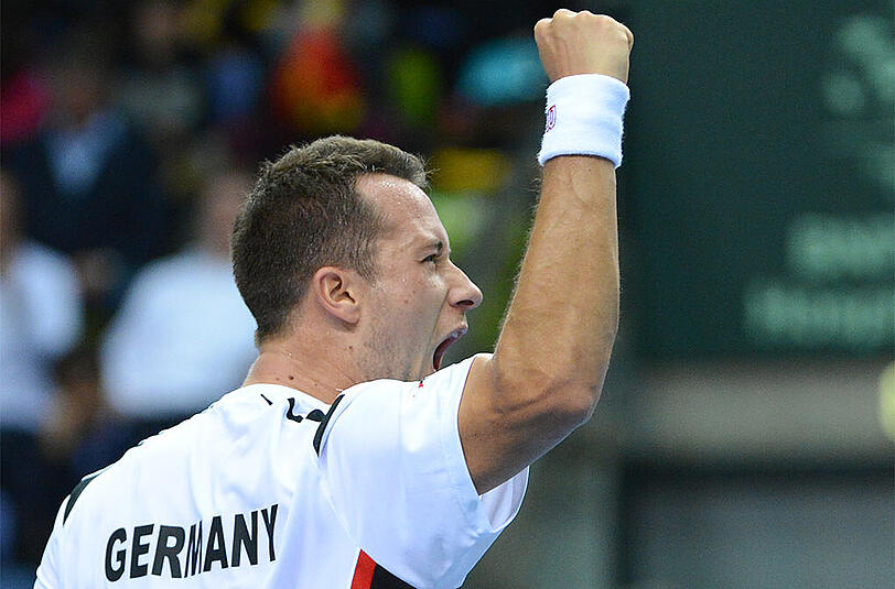 Philipp Kohlschreiber beim Davis-Cup 2014. Jetzt kehrt die deutsche Nummer Eins wieder ins Team zurück. (Archivbild)