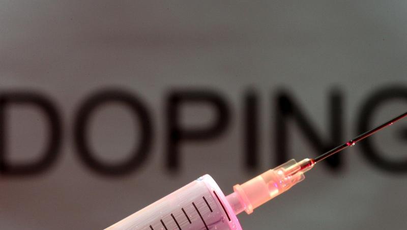 Eine Spritze ist vor dem Wort Doping zu sehen. Foto: Patrick Seeger/dpa/Archivbild Eine Spritze ist vor dem Wort Doping zu sehen. Foto: Patrick Seeger/dpa/Archivbild