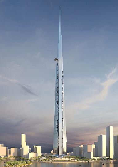 Mit über einem Kilometer Höhe wäre der Kingdom-Tower das höchste Gebäude der Welt.