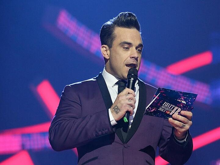 Robbie Williams bei den Brit Awards 2013