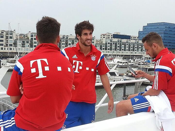 Weitere Bilder der Sightseeing-Tour des FC Bayern München.