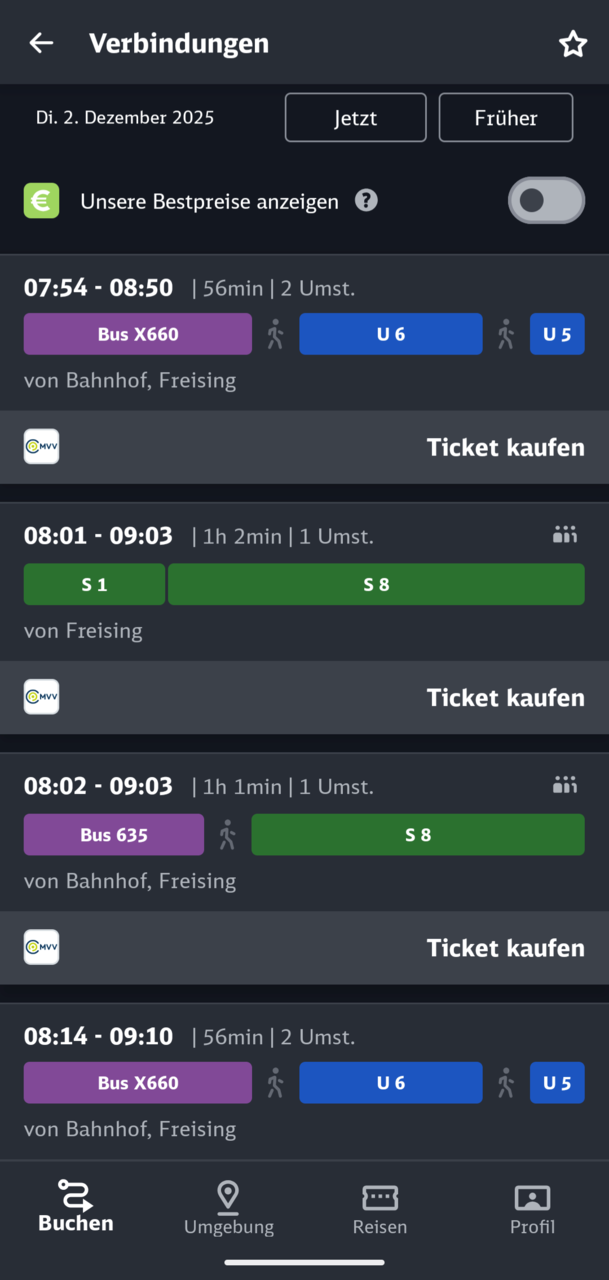 Von Freising zum Hauptbahnhof München - auch das ist in den nächsten zwei Wochen keine einfache Verbindung.