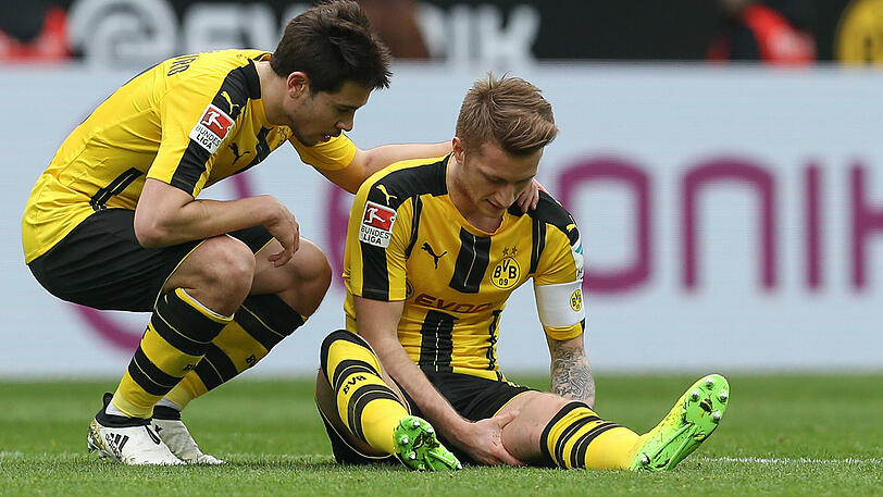 Ein Musekelfaserriss zwingt Marco Reus erneut zur Verletzungspause.