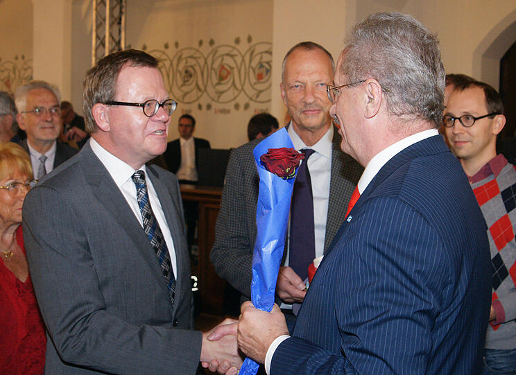 Die Bilder von Christian Udes Geburtstagsempfang anlässlich seines 65. Geburtstages im Rathaus.
