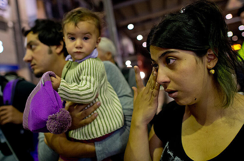 Bereits in den frühen Morgenstunden haben die ersten Flüchtlinge den Hauptbahnhof erreicht