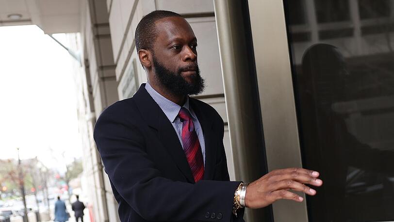 Pras Michel auf dem Weg ins Gericht in Washington.