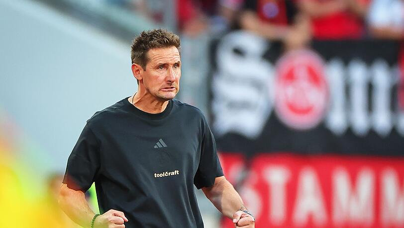 Miroslav Klose steht mit dem 1. FC Nürnberg im Pokal unter Erfolgsdruck.
