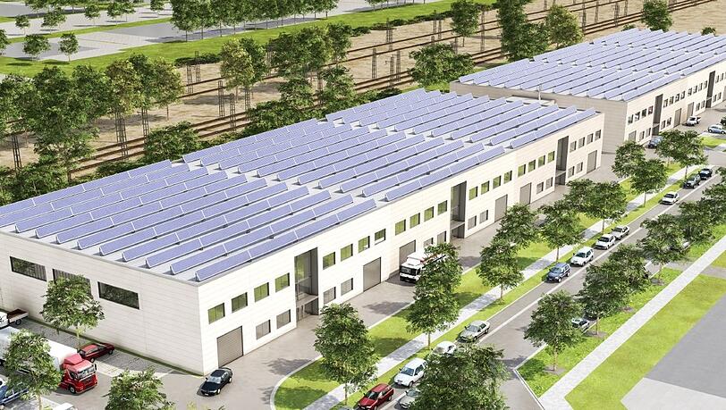 So sollen die Hallen nach der Fertigstellung ausschauen. So sollen die Hallen nach der Fertigstellung ausschauen.