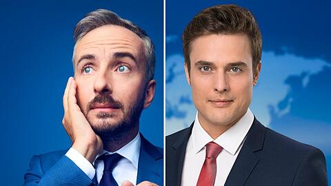 Jan Böhmermann (li.) und Constantin Schreiber amüsieren die Twitter-User.