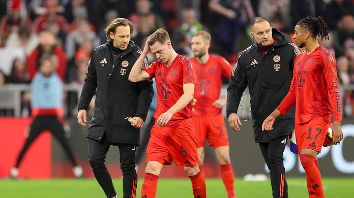 Musste im Spiel des FC Bayern gegen Eintracht Frankfurt verletzt runter: Joshua Kimmich.