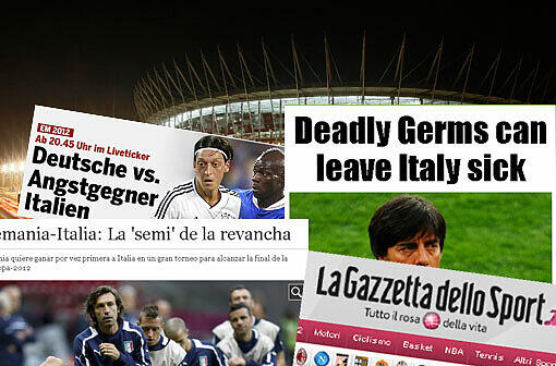 Die internationalen Pressestimmen zum Halbfinale Deutschland gegen Italien: Klicken Sie sich durch die Bilder!
