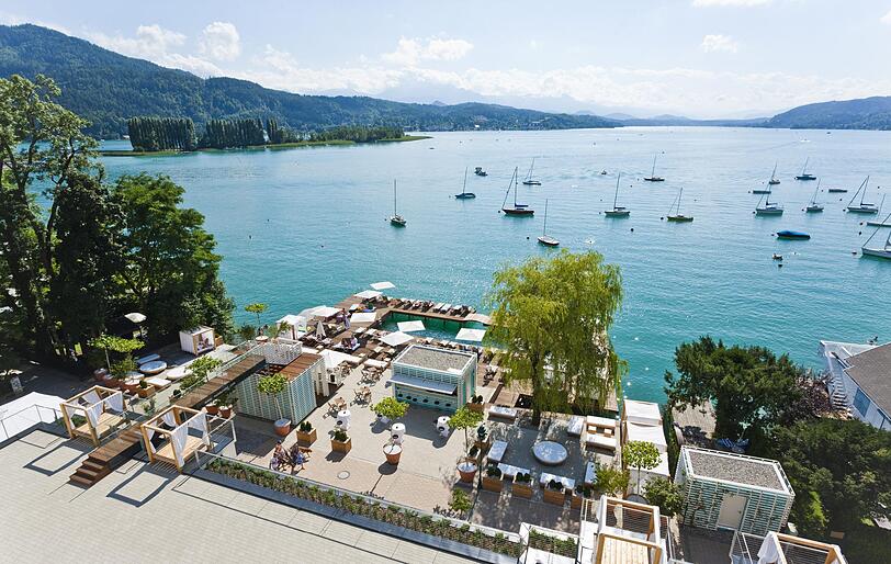 Hotspot am Wörthersee: das Lake's Hotel in Pörtschach - grandioser Seeblick inklusive.
