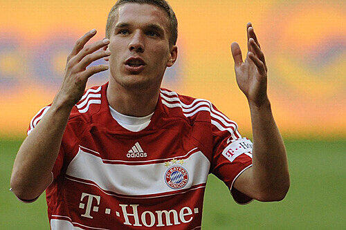 Verzweifelt in München: Lukas Podolski.