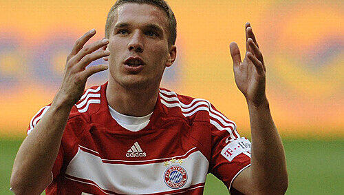 Verzweifelt in München: Lukas Podolski. Verzweifelt in München: Lukas Podolski.