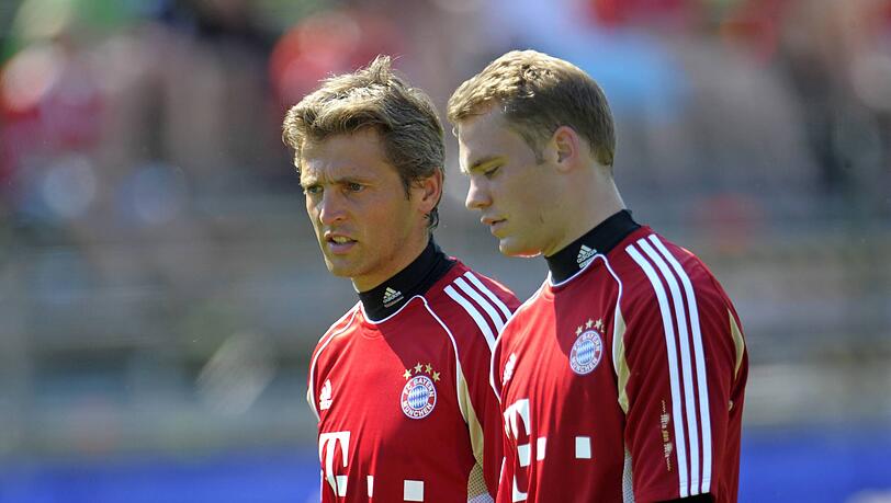 Beim FC Bayern einst zusammen: Manuel Neuer und J&ouml;rg Butt.