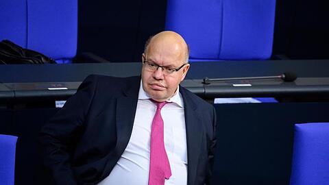 Wirtschaftsminister Altmaier während einer Sitzung im Bundestag in Berlin.