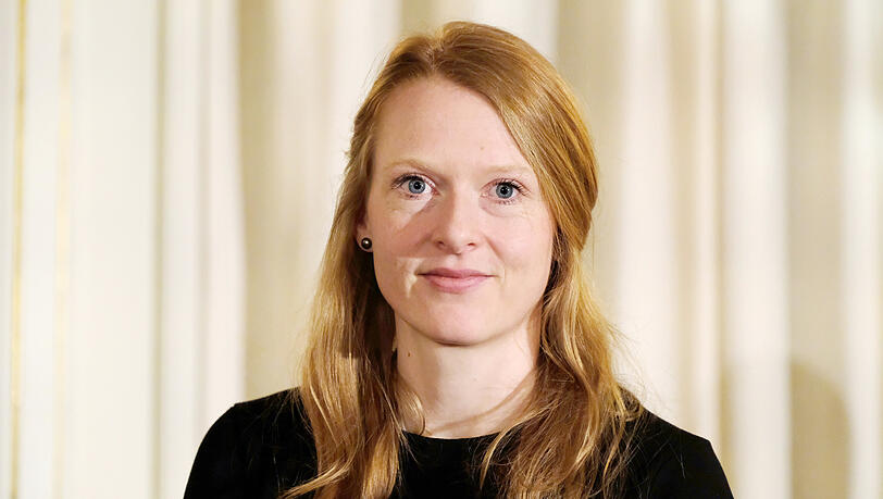 Die Schriftstellerin Anja Kampmann bei einer Veranstaltung zur Leipziger Buchmesse. (Archivbild)