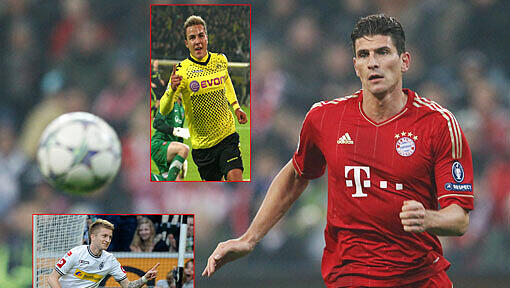 Mario Gomez fühlt sich beim derzeitigen Buhlen von Bayern München um Mario Götze und Marco Reus stark an seine eigene Situation erinnert. Mario Gomez fühlt sich beim derzeitigen Buhlen von Bayern München um Mario Götze und Marco Reus stark an seine eigene Situation erinnert.