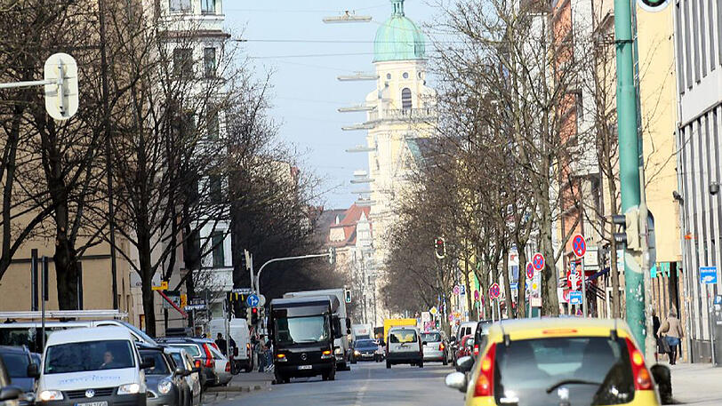 Die Augustenstraße in München.