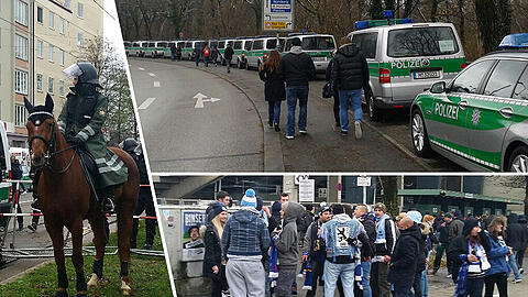 Stärkere Sicherheitskontrollen und ein verstärktes Polizeiaufgebot bestimmen das Bild vor dem Amateurderby. Sehen Sie hier die Bilder zum "kleinen Derby".