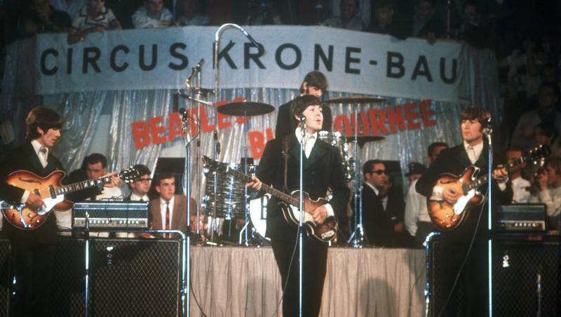 Die Beatles 1966 im Münchner Circus Krone-Bau. Die Beatles 1966 im Münchner Circus Krone-Bau.
