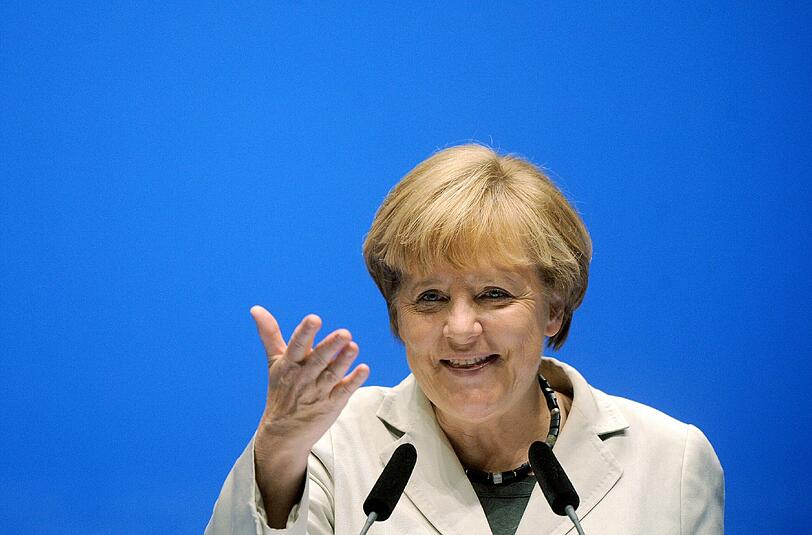 Angela Merkel wurde minutenlang bejubelt: mit "Angie, Angie" Sprechchören.