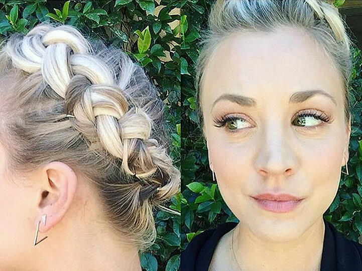 Kaley Cuoco-Sweeting stellt auf Instagram ihre neue Frisur zur Schau