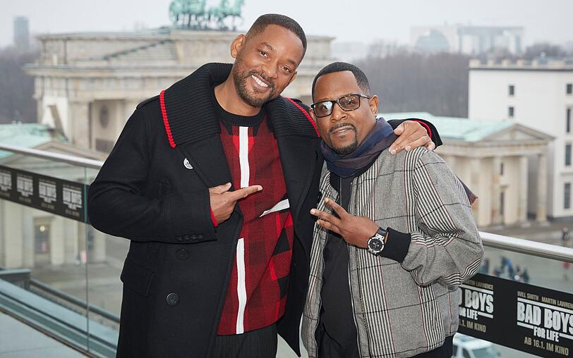 Will Smith (links) und Martin Lawrence, hier bei einem Foto-Shooting zu "Bad Boys For Life" an der Akademie der K&uuml;nste in Berlin im Januar 2020, w&auml;ren gegen "Bad Boys 5" nicht abgeneigt.