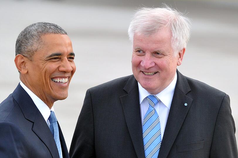 Barack Obama und Horst Seehofer.