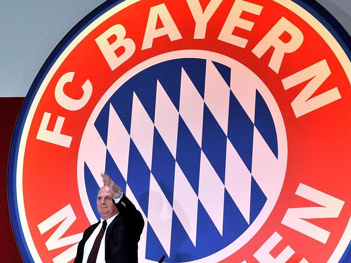 Uli Hoeneß auf der Mitgliederversammlung. Foto:Frank Leonhardt/Archivbild