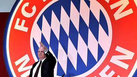Uli Hoeneß auf der Mitgliederversammlung. Foto:Frank Leonhardt/Archivbild