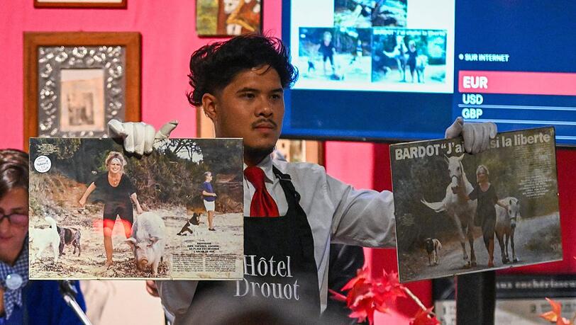 Bei der Auktion in Paris kamen viele private Gegenst&auml;nde der verstorbenen Brigitte Bardot unter den Hammer.