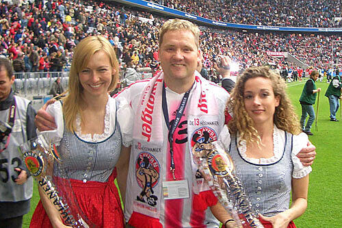 Hansi Gehrlein in der Allianz Arena