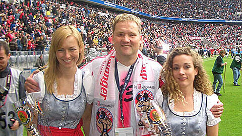 Hansi Gehrlein in der Allianz Arena