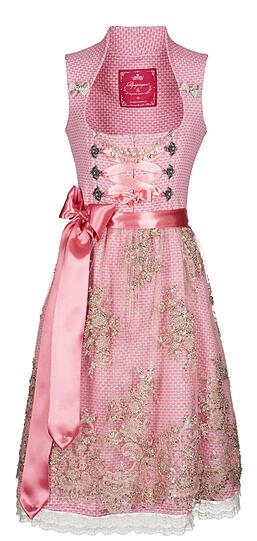 Kostbare Stoffe wie Brokat, Seide, und handbestickte französische Spitze: Die neue Kollektion des Dirndl-Labels "Alpenprinzessin"