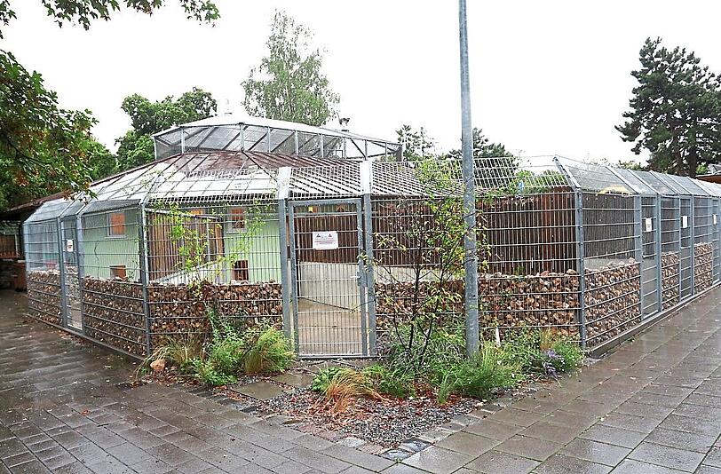 Das neue, alte Hundehaus-Rondell &ndash; zumindest von innen jetzt trocken.