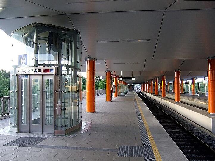 Der Bahnhof Neuperlach Süd.