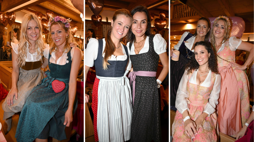 Promi-Ladys auf der Madlwiesn: Die vielfältigen Dirndl-Looks konnten sich sehen lassen.
