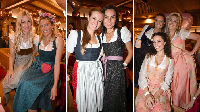 Promi-Ladys auf der Madlwiesn: Die vielfältigen Dirndl-Looks konnten sich sehen lassen.