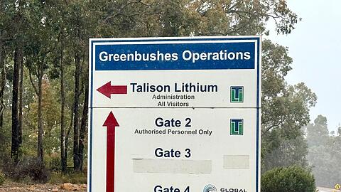 Die Greenbushes-Mine wird von Talison Lithium betrieben.