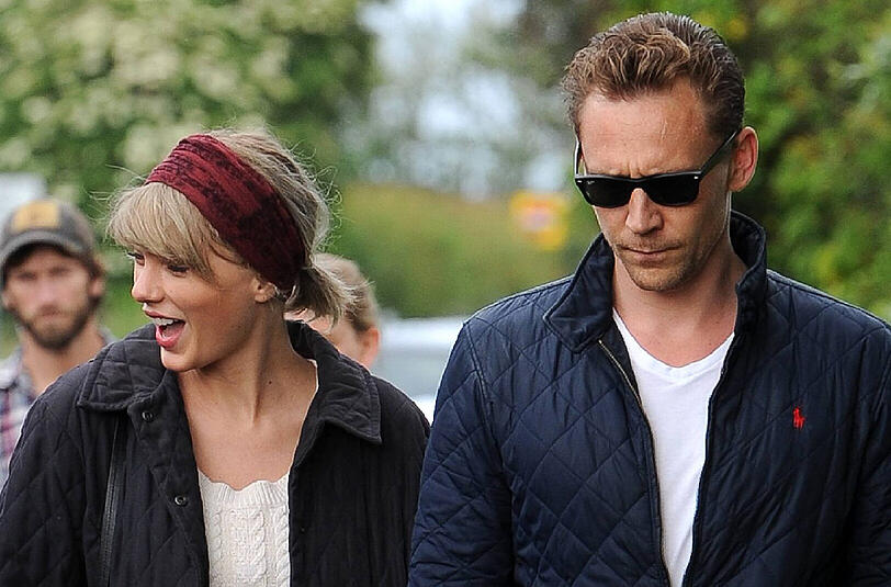 Taylor Swift und Tom Hiddleston bei einem Besuch seines Heimatortes Suffolk.