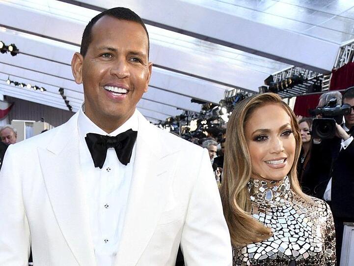 Alex Rodriguez und Jennifer Lopez bei der Oscar-Verleihung 2019.