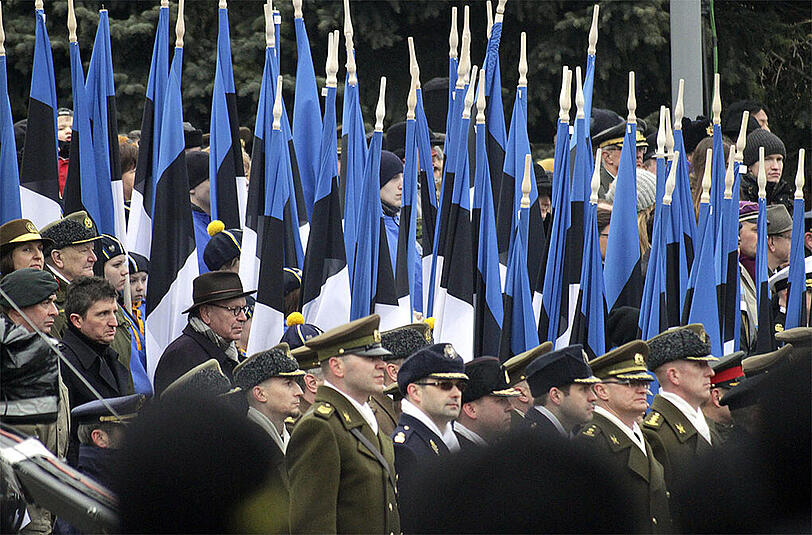 Die Parade fand nahe der russischen Grenze statt. Ein Warnzeichen der USA?