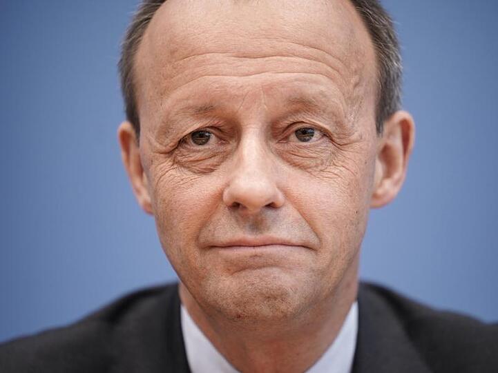 Friedrich Merz Ende Februar während einer Pressekonferenz in Berlin.